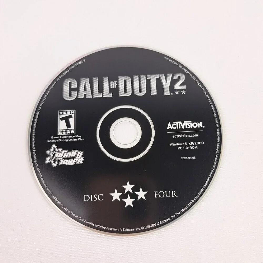 Call of Duty 2 2005 Complete PC CD-ROM Game 6 Disc Set